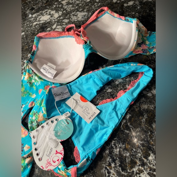 NWT and liner beach bunny bikini Bahama Mama XL set …Rare 💎 - Picture 12 of 13